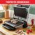 Tefal OptiGrill+ XL Kontaktgrill, 9 Programme, Garstufenanzeige, Abnehmbare XL-Platten, Manueller Modus, Elektrogrill, Edelstahl, GC722D16 - 3