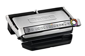 Tefal OptiGrill+ XL Kontaktgrill, 9 Programme, Garstufenanzeige, Abnehmbare XL-Platten, Manueller Modus, Elektrogrill, Edelstahl, GC722D16 - 1