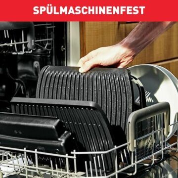Tefal OptiGrill+ XL Kontaktgrill, 9 Programme, Garstufenanzeige, Abnehmbare XL-Platten, Manueller Modus, Elektrogrill, Edelstahl, GC722D16 - 7
