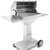 THÜROS T4 BBQ Station fahrbar Plattenfuß Edelstahl Holzkohle Gartengrill Grau - 1
