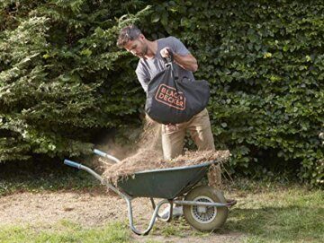 Black+Decker Akku Laubsauger/-bläser mit Häcksler BCBLV3625L1 (45l Fangsack, bürstenloser Motor, 210 km/h Luftgeschwindigkeit und hohe Saugleistung – 36V, inkl. Akku und Ladegerät) - 5