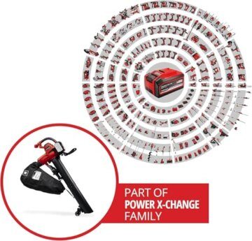 Einhell Akku-Laubsauger GE-CL 36/230 Li E-Solo Power X-Change (Lithium-Ionen, 18 Volt, Saug-/Blasfunktion, Turboschalter, inkl. Saugrohr + Blasrohr, ohne Akku und Ladegerät) - 2