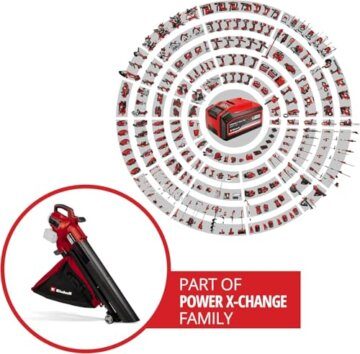 Einhell Professional Akku-Laubsauger VENTURRO 36/240 Power X-Change (36 V, Li-Ion, Saugleistung bis 740 m³/h, Fangsack 45 L, Blasfunktion bis 240 km/h, ohne Akku & Ladegerät) - 2