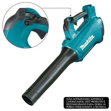 Makita DUB184Z Akku Gebläse 18 V (ohne Akku, ohne Ladegerät), Petrol, 1 - 4