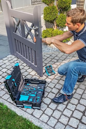 HAZET Werkzeug-Satz 190L-136/83 I 83-teilig, patentiertes L-Boxx Klicksystem mit 13,3 l Volumen mit Beschriftungsfeldern I Aufbewahrung und Transport von hochwertigem Werkzeug - 6