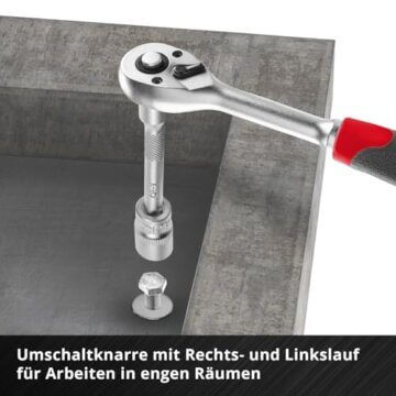 Original Einhell E-CASE 80-tlg. Werkzeugkoffer (Werkzeug-Set im robusten, stapelbaren Kunststoffkoffer als ideale Grundausstattung für den Haushalt, die Werkstatt oder unterwegs) - 11