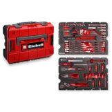 Original Einhell E-CASE 80-tlg. Werkzeugkoffer (Werkzeug-Set im robusten, stapelbaren Kunststoffkoffer als ideale Grundausstattung für den Haushalt, die Werkstatt oder unterwegs) - 1