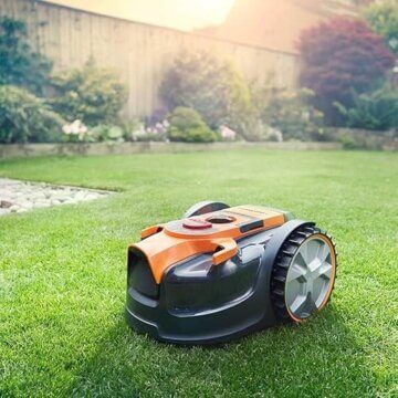 LawnMaster VBRM16 OcuMow™ Mähroboter für geeignet für bis zu 100 qm-Selbstfahrender Rasenmäher Roboter mit MX 24V 4.0Ah Lithium-Ionen Akku Ohne Kabel - 2