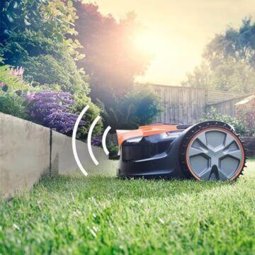 LawnMaster VBRM16 OcuMow™ Mähroboter für geeignet für bis zu 100 qm-Selbstfahrender Rasenmäher Roboter mit MX 24V 4.0Ah Lithium-Ionen Akku Ohne Kabel - 5