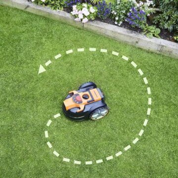 LawnMaster VBRM16 OcuMow™ Mähroboter für geeignet für bis zu 100 qm-Selbstfahrender Rasenmäher Roboter mit MX 24V 4.0Ah Lithium-Ionen Akku Ohne Kabel - 6