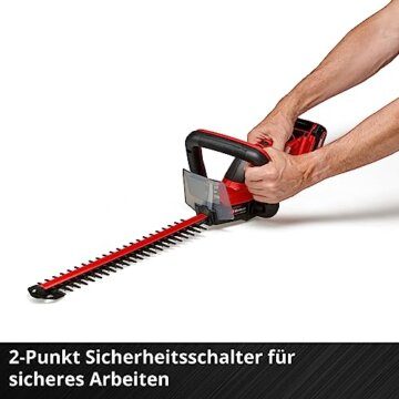 Einhell Akku-Heckenschere GC-CH 18/50 Li Solo Power X-Change (Li-Ion, 18V, Metallgetriebe, Alu-Messerabdeckung, inkl. Köcher, ohne Akku und ohne Ladegerät) - 7