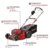 Einhell Akku-Rasenmäher GP-CM 36/52 S Li BL Kit Power X-Change (36 V, 52 cm Schnittbreite, bis 1200 m², Brushless, 65 L Fangkorb, Radantrieb, inkl. 4x 5,2 Ah + 2x Twincharger) - 3