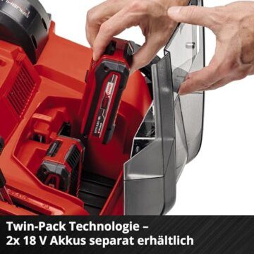Einhell Akku-Vertikutierer-Lüfter GE-SA 36/35 Li-Solo Power X-Change (Li-Ion, 36 V, bürstenloser Motor, 35cm Messerwalze, 28L Fangsack, einstellbare Arbeitstiefe, ohne Akku & Ladegerät) - 7