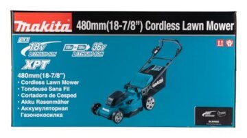 Makita DLM480Z Akku-Rasenmäher 2x18V (ohne Akku, ohne Ladegerät), Petrol - 16