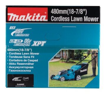 Makita DLM480Z Akku-Rasenmäher 2x18V (ohne Akku, ohne Ladegerät), Petrol - 17