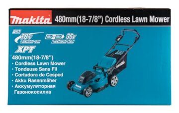 Makita DLM480Z Akku-Rasenmäher 2x18V (ohne Akku, ohne Ladegerät), Petrol - 18