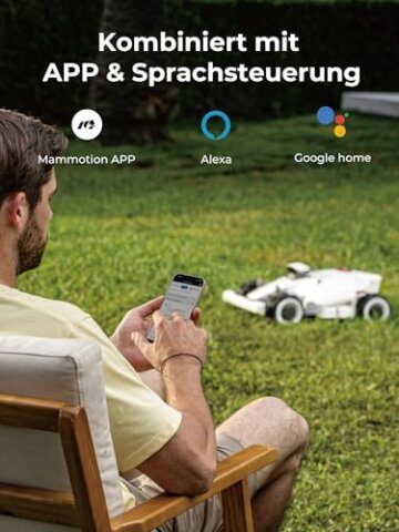 Mammotion LUBA 2 AWD 3000 Rasenmäher Roboter (2024 Version), Mähroboter ohne Begrenzungskabel für Rasenflächen bis 3000 m², 3D Vision+RTK Fusion-Mapping, 80% Steigung, Schnitthöhe 25-70mm - 8