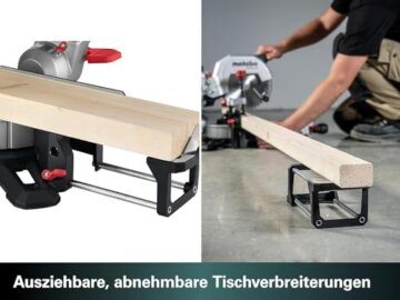 Metabo Kapp- und Gehrungssäge KGS 254 M – 613254000 – Mit Precision Cut Line, 254 mm Sägeblatt und Zugfunktion – 2 m Kabellänge - 7