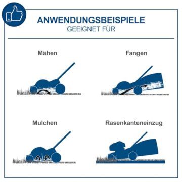 Scheppach Akku-Rasenmäher BC-MP430-X 20V Brushless Akkumäher | 43cm Schnittbreite | für 600-700 m2 | Schnitthöhenverstellung von 25–75mm | 50L Korb | 20V-IXES-Serie | mit 2x 4Ah Akku & Doppelladegerät - 9