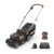 WORX WG737E Nitro Akku-Rasenmäher 40V(2x20V) - leistungsstarke bürstenloser Motor - 37cm Schnittbreite - 6 Schnitthöhenstufe (20-70mm) - 40L Grasfangsack - inkl. 2x4Ah Akkus & Dual-Ladengerät - 1
