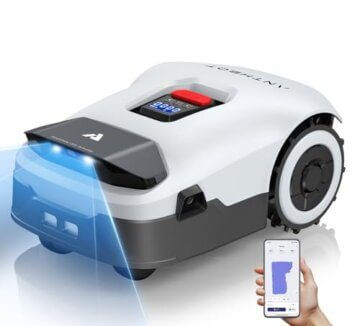 ANTHBOT KI Drahtloser Mähroboter ohne Begrenzungskabel Max. 900m², Full Frequenzband RTK+4-Kamera-Vision Rasenmäher Roboter ohne Kabel, Mehrzonen-Management, Hindernisvermeidung Rasenroboter -Genie600 - 1