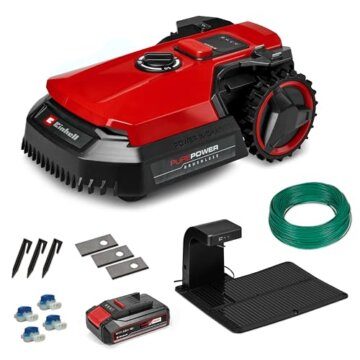 Einhell Mähroboter FREELEXO 500 Power X-Change (18 V, App-Steuerung, IPX5, Over-The-Air Updates via Wi-Fi, inkl. Installationsequipment für 500 m² + 2,5 Ah Plus Akku) - 1