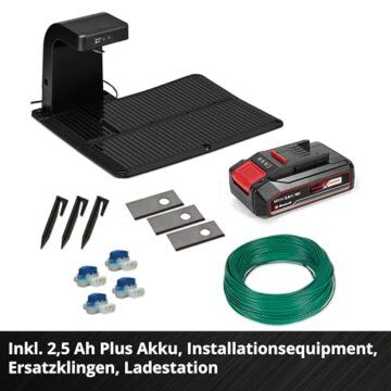 Einhell Mähroboter FREELEXO 500 Power X-Change (18 V, App-Steuerung, IPX5, Over-The-Air Updates via Wi-Fi, inkl. Installationsequipment für 500 m² + 2,5 Ah Plus Akku) - 10