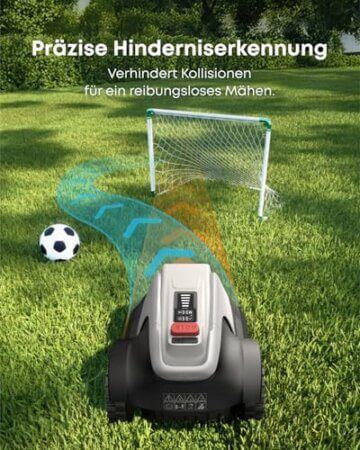 eufy E15 Mähroboter ohne Begrenzungskabel, Keine Signalausfälle, Kein RTK, TrueVision Technologie, Smart-Navigation, Garten bis 800m², Präzisionsrandschnitt, Hindernisvermeidung, App-Steuerung - 6