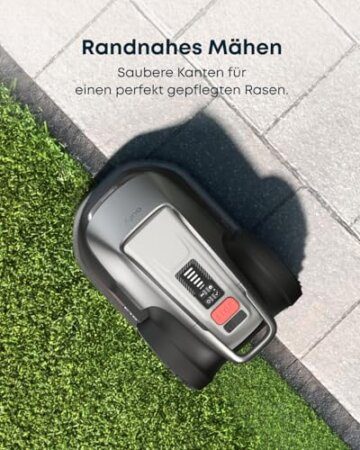 eufy E18 Mähroboter ohne Begrenzungskabel, Keine Signalausfälle, Kein RTK, TrueVision Technologie, GNSS System, Garten bis 1200m², Präzisionsrandschnitt, Hindernisvermeidung, App-Steuerung - 7