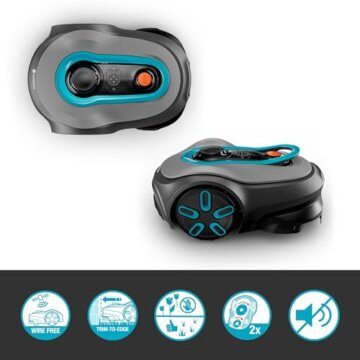 Gardena smart SILENO Free Set 600 m² kabelloser Mähroboter: LONA Intelligence, Trim-to-Edge, ohne Begrenzungskabel, leiser Betrieb, intelligenter Mäher, App Steuerung (19921-20) - 2