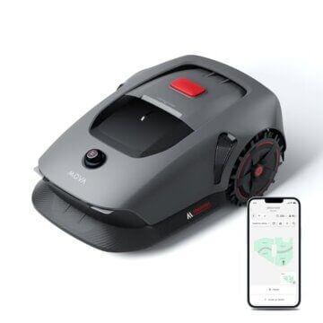 MOVA 1000, Dreame Mähroboter 3D-LiDAR kabellose Einrichtung & genaue Kartierung bis 1.000 m², Smarte Hindernisvermeidung, App-Steuerung, Verbesserte Geländeräder, U-förmiges Schneiden, Schnelles Laden - 1