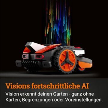 WORX Landroid Vision M550 Mähroboter WR205E für Gärten bis 550m², AI Rasenmäher Roboter ohne Begrenzungskabel (WLAN & Bluetooth, aktive Hindernisvermeidung mit KI-Technologie, Igelschutz) - 4