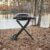 Weber Traveler Compact Gasgrill, 1 Brenner, 52 x 36cm Grillfläche, portabler Outdoor BBQ, mit Deckelthermometer, Stand mit Rädern einklappbar - Schwarz (1500526) - 6
