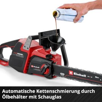 Einhell Professional Akku-Kettensäge GP-LC 36/40 Li BL-Solo (36 V, 38 cm Schnittlänge, Brushless, 19 m/s Kettengeschwindigkeit, autom. Kettenschmierung, ohne Akku) - 8