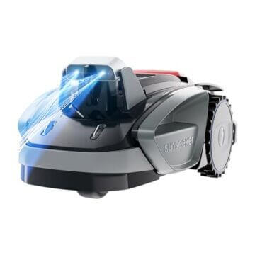 Sunseeker V3 Plus Mähroboter ohne Begrenzungskabel 1000 m², Vision AI Doppel-Auge, 42% Steigung, App-Steuerung, Rasenmäher mit EIN-klick-Mähen, silbergrau - 1