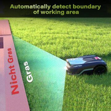 SUNTEK Mähroboter ohne begrenzungskabel AI Vision-Kamera, Rasenmäher Roboter, Max 600 m², Genaue Hindernisvermeidung, IPX5-Wasserschutz, APP Bedienbar - 8