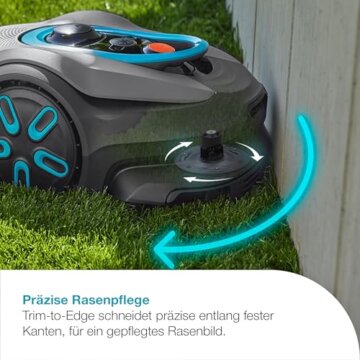 Gardena smart SILENO Sense 400 m² Mähroboter: Technologie ohne Begrenzungskabel, Mähen mit KI, Eingebaute Kamera (19941-20) - 4