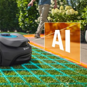 Gardena smart SILENO Sense 400 m² Mähroboter: Technologie ohne Begrenzungskabel, Mähen mit KI, Eingebaute Kamera (19941-20) - 8