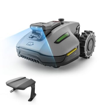 MAMMOTION YUKA mini 2 500 Mähroboter ohne Begrenzungskabel mit Garage, Empf. 500 m², Kein RTK, Kein Signalabbruch, KI TrueVision-Navigation, Auto-Mehrzonen-Kartierung, DropMow, 45% Steigung,4.5Ah-Akku - 1