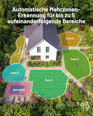 MAMMOTION YUKA mini 2 500 Mähroboter ohne Begrenzungskabel mit Garage, Empf. 500 m², Kein RTK, Kein Signalabbruch, KI TrueVision-Navigation, Auto-Mehrzonen-Kartierung, DropMow, 45% Steigung,4.5Ah-Akku - 7