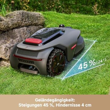 MOVA LiDAX Ultra 1200 Mähroboter ohne Begrenzungskabel, Empf. 1200 m², ohne RTK & automatische Kartenerstellung per 3D-LiDAR mit 360° & AI Vision, 5 cm Kantenschnitt, effiziente Wegeplanung in U-Form - 8