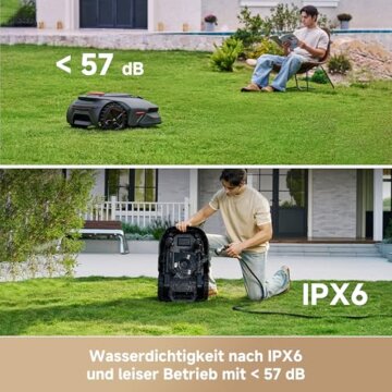 MOVA LiDAX Ultra 1200 Mähroboter ohne Begrenzungskabel, Empf. 1200 m², ohne RTK & automatische Kartenerstellung per 3D-LiDAR mit 360° & AI Vision, 5 cm Kantenschnitt, effiziente Wegeplanung in U-Form - 10