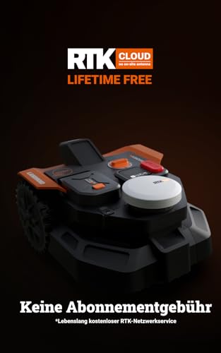 WORX Landroid Vision Cloud WR303E 2WD Mähroboter ohne Begrenzungskabel für 300 m² (KI-Hinderniserkennung, VSLAM+ RTK Cloud Navigation, Auto-Mapping, App-Steuerung) - 5