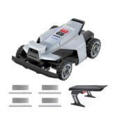 Segway Navimow X420 Mähroboter mit Garage X + 4 Sätze Klinge, für 2000 ㎡, Zero-Turn AWD für 84% Steigungen, NRTK + 360° Vision + VIO, Keine RTK-Basisstation, 25-95 mm Schnitthöhe - 1