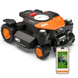 WORX Landroid Vision Cloud WR340E 4WD Mähroboter ohne Begrenzungskabel für 600 m² (KI-Hinderniserkennung, VSLAM+ RTK Cloud Navigation, 84% Steigung, Auto-Mapping, App-Steuerung) - 1
