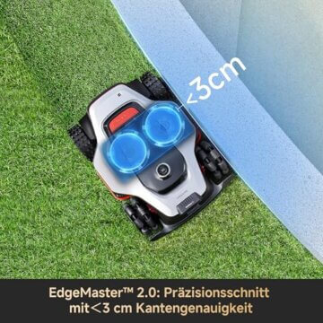 DREAME A3 AWD Pro 3500 Robot-Rasenmäher, für 3500 m², 4WD-Nabenmotoren, ohne RTK, 360° 3D-LiDAR & KI-Vision, Steigfähigkeit bis zu 80% (38,7°), EdgeMaster 2.0: ＜ 4 cm Kantenpräzision - 8