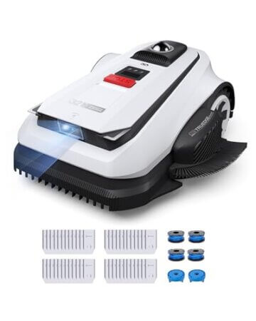ECOVACS GOAT A1600 LiDAR PRO Care Kit Mähroboter ohne Begrenzungskabel, 1.600 m², 360° Dual-LiDAR-Navigation, automatische Kartierung, KI-3D-Hindernisvermeidung, superschnelles Laden, 50 % Steigung - 1