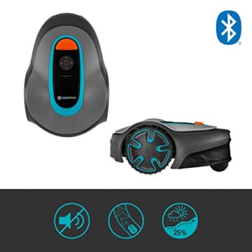 Gardena Mähroboter SILENO minimo 350 m² exklusiv für Amazon: intelligenter Rasenmäher mit optimaler Konnektivität, mit Gardena Bluetooth App programmierbar (15208-47) - 8