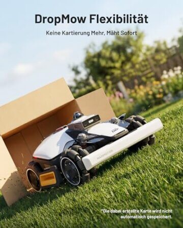 MAMMOTION LUBA mini 2 AWD 1500 Mähroboter ohne Begrenzungskabel, empf.1500 m², 360° LiDAR & Dual-Kamera KI, Doppelschneidscheiben, Auto Höhenanpassung, 80% Steigung, DropMow, Auto Mehrzonen Kartierung - 7